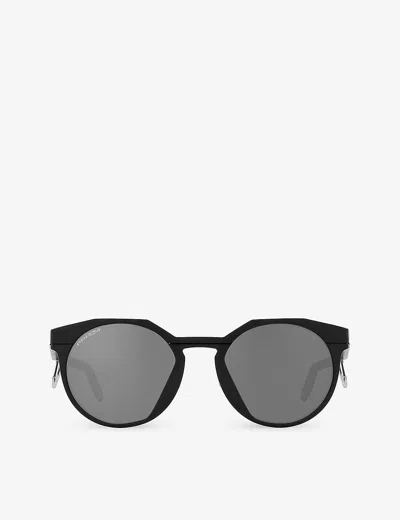 Oakley Womens Black Oo9279 Round-frame Metal Sunglasses In Prizm Black