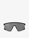 Oakley Womens Black Oo9280 Bxtr Rectangle-frame Acetate Sunglasses In Black