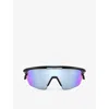 Oakley Womens Black Oo9403 Sphaera™️ Shield-frame Acetate Sunglasses In Black