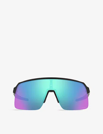 OAKLEY WOMENS BLACK OO9463 SUTRO LITE ACETATE WRAPAROUND SUNGLASSES,52832162