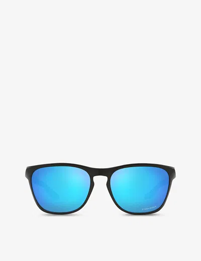Oakley Oo9479 Manorburn Rectangle-frame Sunglasses In Black
