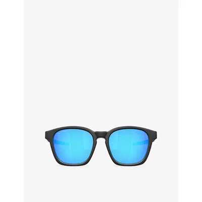 Oakley Womens Black Oo9507d Shackle Square-frame Nylon Sunglasses In Metallic