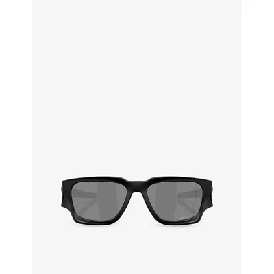 Oakley Womens Black Oo9514 Instagator Square-frame Nylon Sunglasses In Orange
