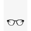 Oakley Womens Black Ow8002 Hstn Round-frame Meta Ai Glasses In Black