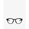 Oakley Womens Black Ow8002 Hstn Round-frame Meta Ai Glasses In Black