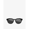 Oakley Womens Black Ow8002 Hstn Round-frame Meta Ai Glasses In Black