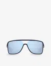 Oakley Womens Blue Oo9147 Castel Square-frame Sunglasses In Blue