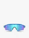 Oakley Womens Blue Oo9208 Radar Ev Path Shield-frame Acetate Sunglasses In Blue