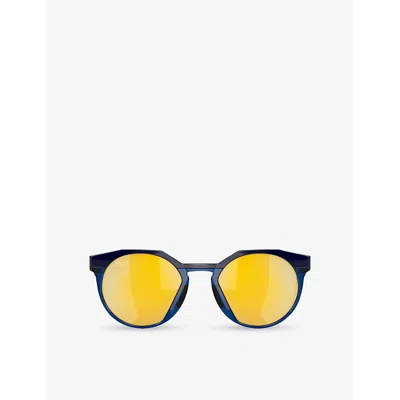 Oakley Womens Blue Oo9242 Round-frame Acetate Sunglasses