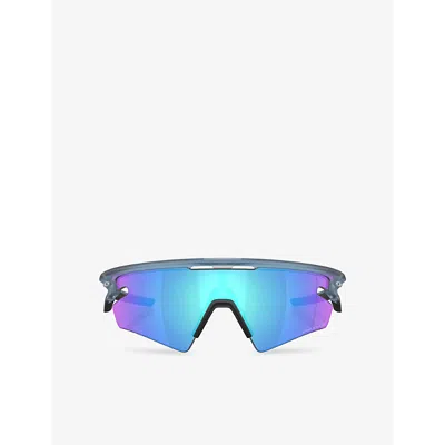 OAKLEY WOMENS BLUE OO9499 SPHAERA™ SLASH NYLON SUNGLASSES