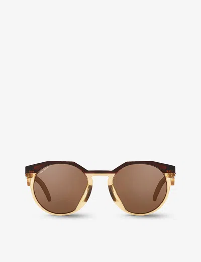 Oakley Womens Brown Oo9242 Round-shape Tortoiseshell Acetate Sunglasses