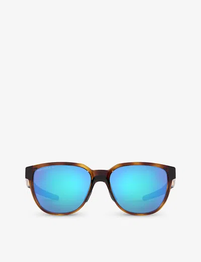 Oakley Mens Brown Oo9250 Actutator Rectangular-frame Acetate Sunglasses