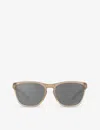 Oakley Womens Brown Oo9479 Manorburn Square-frame Acetate Sunglasses In Brown