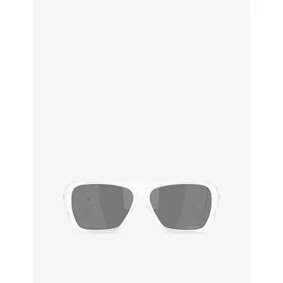 Oakley Womens Clear Oo9492 Chaminade Square-frame Nylon Sunglasses In Orange