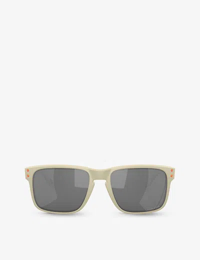 Oakley Womens Cream Oo9102 Holbrook Square-frame Acetate Sunglasses