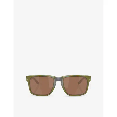 Oakley Womens Green Oo9102 Holbrook Square-frame Acetate Sunglasses
