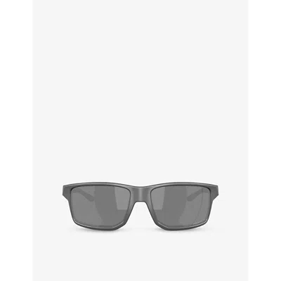 Oakley Womens Grey Oo9470 Gibston Xl Rectangle-frame O_matter Sunglasses