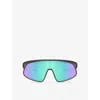 Oakley Womens Grey Oo9484d Rslv Rectangle-frame O Matter™ Sunglasses In Grey