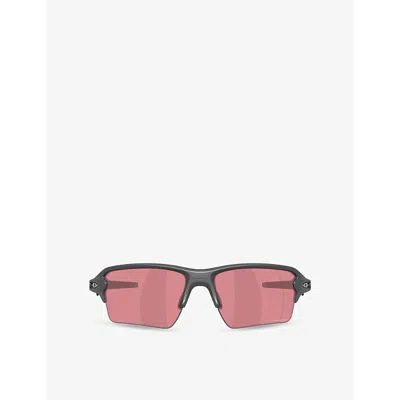 Oakley Womens Oo9488 Flak 2.0 Xxl Rectangular-frame Acetate Sunglasses Grey