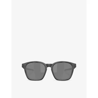 Oakley Womens Grey Oo9507d Shackle Square-frame Nylon Sunglasses In Gold
