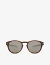 Oakley Womens Matte Brown Latch Prizm Oo9265 Round-frame Sunglasses In Matte Brown