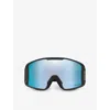 Oakley Womens Black Oo7093 Line Miner™ Shield-frame O Matter Snow Goggles In Black