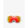 OAKLEY WOMENS WHITE OO7095 LINE MINER™ SHIELD-FRAME O MATTER SNOW GOGGLES