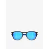 Oakley Womens Black Oo9265 Latch™ Fathom Collection Round-frame O Matter™ Sunglasses In Black