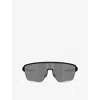 Oakley Womens Black Oo9415 Corridor Sq Duality Collection Rectangle-frame O Matter™ Sunglasses In Black