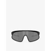 Oakley Womens Black Oo9484d Rslv Rectangle-frame O Matter™ Sunglasses In Black