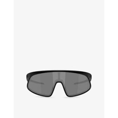 Oakley Womens Black Oo9484d Rslv Rectangle-frame O Matter™ Sunglasses