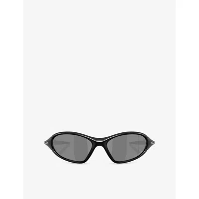 Oakley Womens Oo9536 Portal Jacket Oval-frame Nylon Sunglasses Black