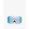 Oakley Womens White Oo7093 Line Miner™ Shield-frame O Matter Snow Goggles In White