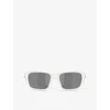 Oakley Womens Oo9486 Masseter Rectangle-frame O-matter Sunglasses White In White