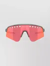 Oakley Wraparound Sunglasses With Adjustable Nose Pads In Pink