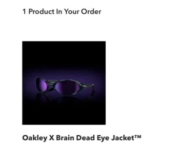 Pre-owned Oakley X Brain Dead Eye Jacket Planet X/prizm Violet Lenses