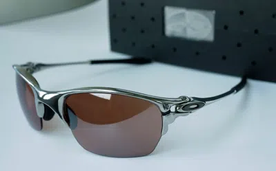 Pre-owned Oakley X-metal Half X Sunglasses, Polished / Vr28 Black Iridium, 04-142