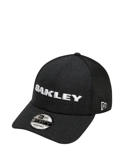 Oakley X New Era Heathered Snapback Baseball Hat In Black