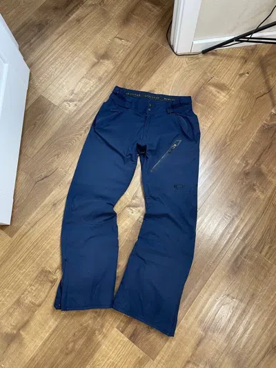 Pre-owned Oakley X Ski Vintage Oakley Snow Mountain Ski Pants Distressed Surf Pants In Blue