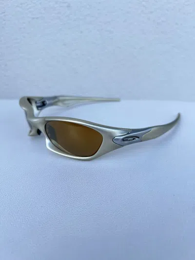 Pre-owned Oakley X Vintage 00s Vintage Oakley Sunglasses Valve Platinum Gold Iridium