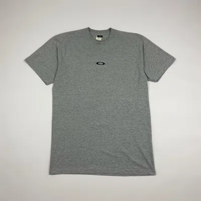 Pre-owned Oakley X Vintage Oakley Embroidery Center Logo T-shirt In Grey