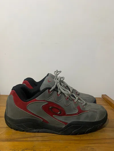 Pre-owned Oakley X Vintage Oakley Shoes Big Tongue In Grey/red