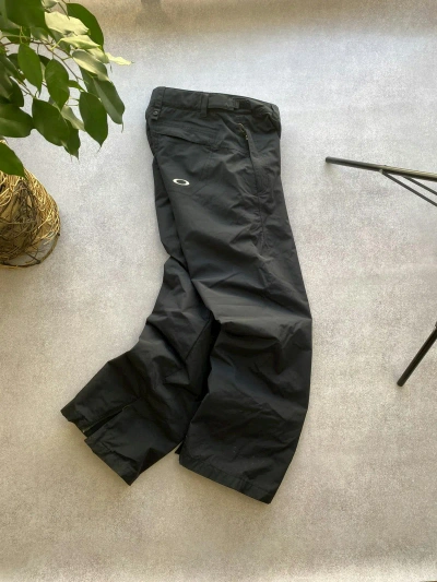 Pre-owned Oakley X Vintage Oakley Ski Distressed Outdoor Pants In Black