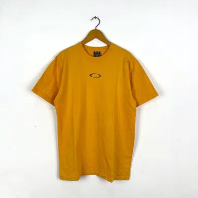 Pre-owned Oakley X Vintage Oakley Software Logo T-shirt In Yellow