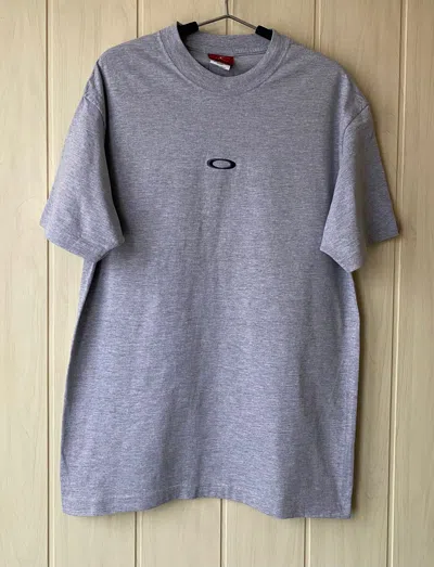 Pre-owned Oakley X Vintage Oakley Software Middle Logo T-shirt In Grey