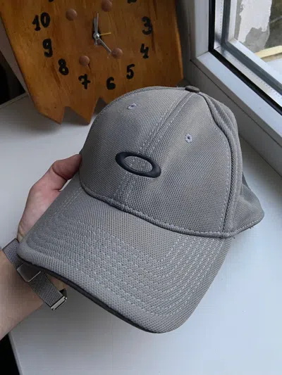 Pre-owned Oakley X Vintage Oakley Streetwear Cap In Grey