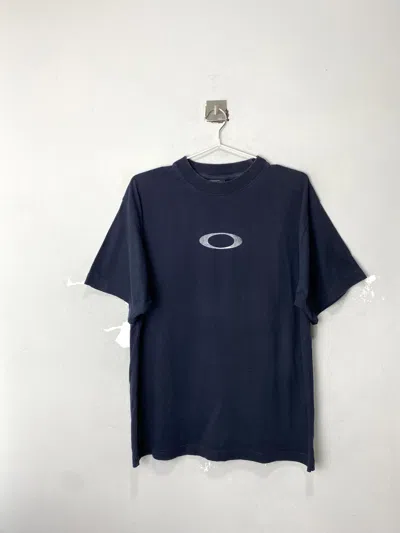 Pre-owned Oakley X Vintage Oakley T Shirt Outdoor Life In Blue