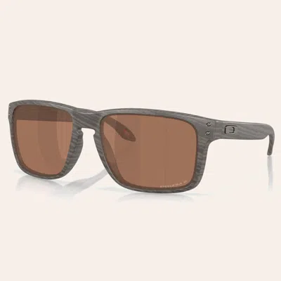 Oakley Xxl Woodgrain Holbrook Sunglasses In Gray