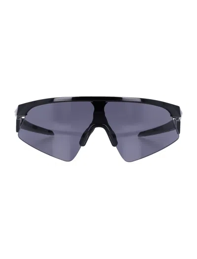 Oakley Youth Semi-rim Sunglasses With Cylindrical Lens In Black