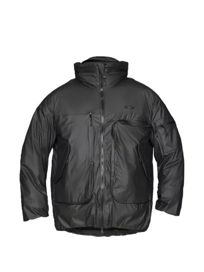 Oakley Zip-up Logo-detail Jacket In Black
